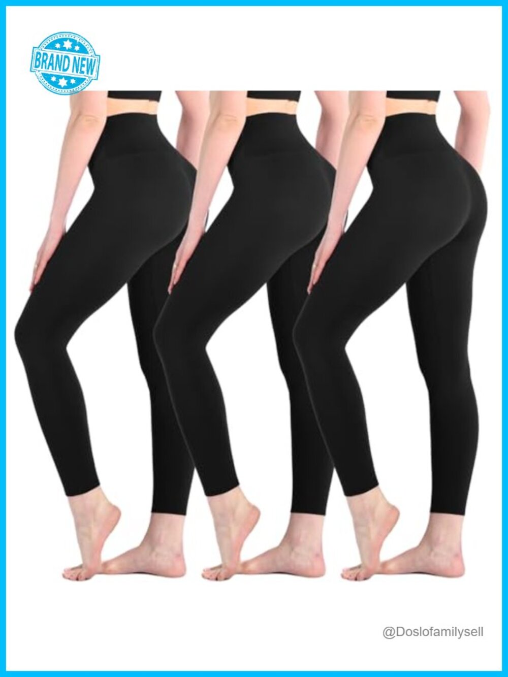 3 Pack High Waisted Soft Leggings Women Yoga Pants